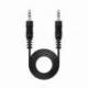 CABLE ESTÉREO NANOCABLE 10.24.0103/ JACK 3.5 MACHO - JACK 3.5 MACHO/ 3M/ NEGRO