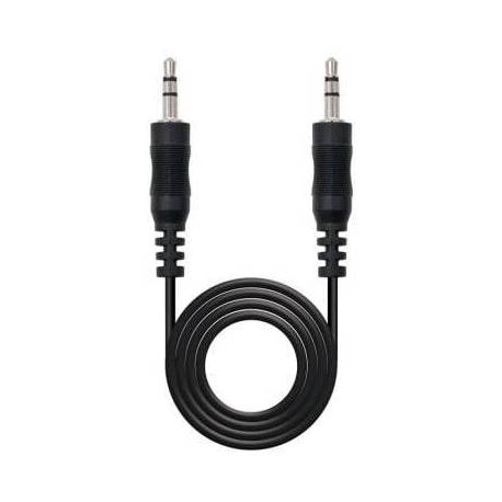 CABLE ESTÉREO NANOCABLE 10.24.0103/ JACK 3.5 MACHO - JACK 3.5 MACHO/ 3M/ NEGRO