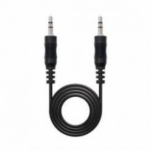 CABLE ESTÉREO NANOCABLE 10.24.0103/ JACK 3.5 MACHO - JACK 3.5 MACHO/ 3M/ NEGRO