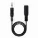 CABLE ESTÉREO NANOCABLE 10.24.0203/ JACK 3.5 MACHO - JACK 3.5 HEMBRA/ 3M/ NEGRO