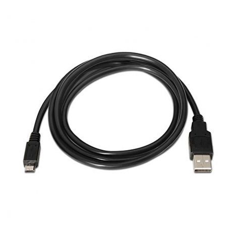 CABLE USB 2.0 NANOCABLE 10.01.0503/ USB MACHO - MICROUSB MACHO/ 3M/ NEGRO