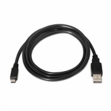 CABLE USB 2.0 NANOCABLE 10.01.0503/ USB MACHO - MICROUSB MACHO/ 3M/ NEGRO