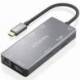 DOCKING USB TIPO-C AISENS ASUC-9P018-GR/ 2XHDMI 4K/ 3XUSB/ 1XRJ45/ 1XLECTOR TARJETAS/ 1XUSB TIPO-C PD/ GRIS