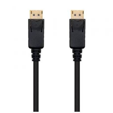 CABLE DISPLAYPORT 1.2 4K NANOCABLE 10.15.2300/ DISPLAYPORT MACHO - DISPLAYPORT MACHO/ 50CM/ NEGRO