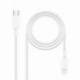 CABLE USB 2.0 TIPO-C LIGHTNING NANOCABLE 10.10.0601/ USB TIPO-C MACHO - LIGHTNING MACHO/ 1M/ BLANCO