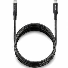 CABLE USB 4.0 TIPO-C NGS KNOT/ USB TIPO-C MACHO - USB TIPO-C MACHO/ HASTA 240W/ 40GBPS/ 2M/ NEGRO
