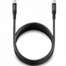 CABLE USB 4.0 TIPO-C NGS KNOT/ USB TIPO-C MACHO - USB TIPO-C MACHO/ HASTA 240W/ 40GBPS/ 2M/ NEGRO