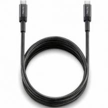 CABLE USB 2.0 TIPO-C NGS KNOT/ USB TIPO-C MACHO - USB TIPO-C MACHO/ HASTA 65W/ 480MBPS/ 2M/ NEGRO