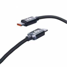 CABLE USB 2.0 TIPO-C SUBBLIM OPTIMUS/ USB TIPO-C MACHO - USB TIPO-C MACHO/ HASTA 60W/ 480MBPS/ 1M/ NEGRO