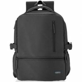 MOCHILA AISENS ASBG-BP086-BK PARA PORTÁTILES HASTA 15.6'/ IMPERMEABLE/ NEGRO