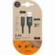 CABLE USB 2.0 TIPO-C TECH ONE TECH TEC2003/ USB TIPO-C MACHO - USB MACHO/ 480MBPS/ 1M/ NEGRO