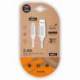 CABLE USB 2.0 TECH ONE TECH TEC2006/ USB TIPO-C MACHO - USB MACHO/ 480MBPS/ 1M/ BLANCO