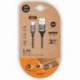 CABLE USB 2.0 TIPO-C TECH ONE TECH TEC2023/ USB TIPO-C MACHO - USB MACHO/ 2M/ GRIS