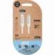 CABLE USB TIPO-C LIGHTNING TECH ONE TECH TEC2203/ LIGHTNING MACHO - USB TIPO-C MACHO/ HASTA 20W/ 480MBPS/ 1M/ BLANCO