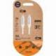 CABLE USB 2.0 TIPO-C TECH ONE TECH TEC2204/ USB TIPO-C MACHO - USB TIPO-C MACHO/ HASTA 20W/ 480MBPS/ 1M/ BLANCO