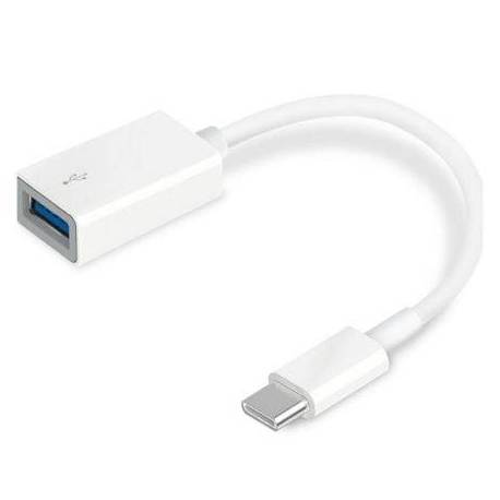 CABLE USB 2.0 TP-LINK UC400/ USB TIPO-C MACHO - USB HEMBRA/ 10CM/ BLANCO