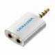 ADAPTADOR AUDIO VENTION BDAW0/ JACK 3.5 MACHO - 2X JACK 3.5 HEMBRA/ BLANCO