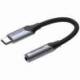 CONVERSOR USB TIPO-C VENTION BGJHA/ USB TIPO-C MACHO - JACK 3.5 HEMBRA/ 10CM