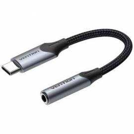 CONVERSOR USB TIPO-C VENTION BGJHA/ USB TIPO-C MACHO - JACK 3.5 HEMBRA/ 10CM