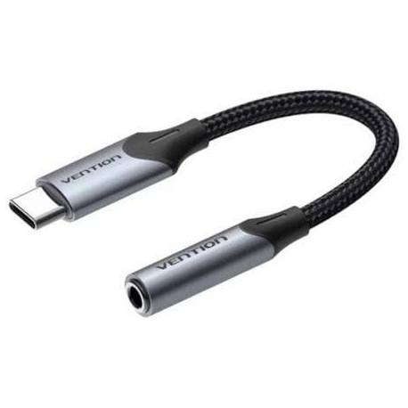 CONVERSOR USB TIPO-C VENTION BGJHA/ USB TIPO-C MACHO - JACK 3.5 HEMBRA/ 10CM