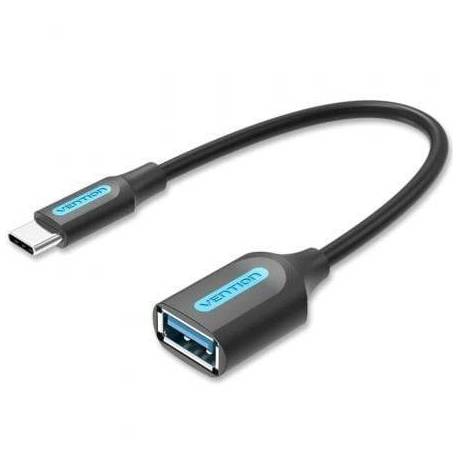 ADAPTADOR USB 3.1 TIPO-C VENTION CCVBB/ USB TIPO-C MACHO - USB HEMBRA