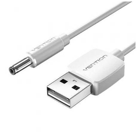 CABLE ALIMENTACIÓN VENTION CEXWF/ USB MACHO - DC 3.5MM MACHO/ 1M/ BLANCO
