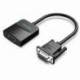 CONVERSOR VENTION ACNBB/ VGA MACHO - HDMI HEMBRA/ 15CM/ NEGRO