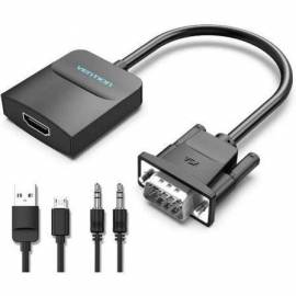 CABLE CONVERSOR VENTION ACNBD/ VGA MACHO - HDMI HEMBRA/ 50CM/ NEGRO