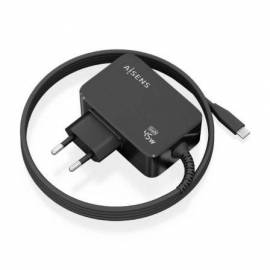 CARGADOR DE PARED GAN AISENS ASCH-1PD45WL032-BK/ 1XUSB TIPO-C + CABLE 1.8M/ 45W
