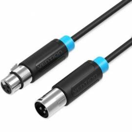 CABLE ESTÉREO VENTION BBFBJ/ XLR MACHO - XLR HEMBRA/ 5M/ NEGRO