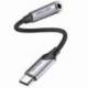 CONVERSOR VENTION BGMHF/ JACK 3.5 HEMBRA - USB TIPO-C MACHO/ 1M/ GRIS