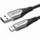 CABLE USB 2.0 VENTION COAHG/ USB MACHO - MICROUSB MACHO/ 480MBPS/ 1.5M/ GRIS