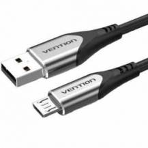 CABLE USB 2.0 VENTION COAHG/ USB MACHO - MICROUSB MACHO/ 480MBPS/ 1.5M/ GRIS