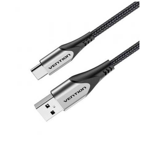 CABLE USB 2.0 TIPO-C VENTION CODHF/ USB MACHO - USB TIPO-C MACHO/ 480MBPS/ 1M/ GRIS