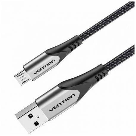 CABLE USB 2.0 VENTION COAHH/ MICROUSB MACHO - USB MACHO/ 480MBPS/ 2M/ GRIS