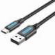 CABLE USB 2.0 TIPO-C VENTION COKBF/ USB MACHO - USB TIPO-C MACHO/ 480MBPS/ 1M/ GRIS