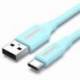 CABLE USB 2.0 TIPO-C VENTION COKSH/ USB TIPO-C MACHO - USB MACHO/ HASTA 60W/ 480MBPS/ 2M/ AZUL