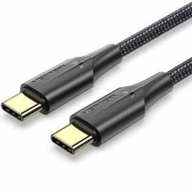 CABLE USB 2.0 TIPO-C 3A VENTION TAUBH/ USB TIPO-C MACHO - USB TIPO-C MACHO/ 480MBPS/ 2M/ NEGRO
