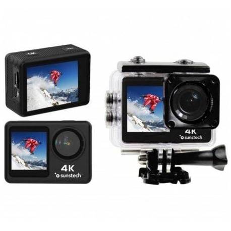 CÁMARA DIGITAL DEPORTIVA SUNSTECH ADVENTURE 4K/ 16MP/ ÁNGULO DE VISIÓN 170º/ NEGRA