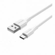 CABLE USB 2.0 TIPO-C VENTION CTHWF/ USB TIPO-C MACHO - USB MACHO/ 480MBPS/ 1M/ BLANCO