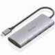 DOCKING USB TIPO-C AISENS ASUC-7P031-GR/ 1XHDMI 4K/ 1XUSB/ 2XUSB TIPO-C/ 1XLECTOR TARJETAS/ 1XUSB TIPO-C PD/ GRIS