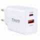 CARGADOR DE PARED TOOQ TQWC-2SC04WT/ 1XUSB TIPO-C/ 1XUSB/ 20W