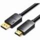CABLE CONVERSOR VENTION HADBI/ DISPLAYPORT MACHO - HDMI MACHO/ 3M/ NEGRO