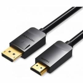 CABLE CONVERSOR VENTION HADBI/ DISPLAYPORT MACHO - HDMI MACHO/ 3M/ NEGRO