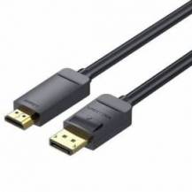 CABLE CONVERSOR VENTION HAGBH/ DISPLAYPORT MACHO - HDMI 4K MACHO/ 2M/ NEGRO