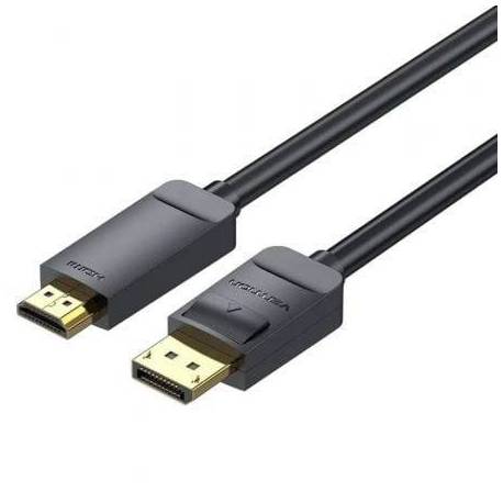 CABLE CONVERSOR VENTION HAGBI/ DISPLAYPORT MACHO - HDMI 4K MACHO/ 3M/ NEGRO