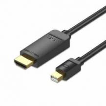 CABLE CONVERSOR VENTION HAHBH/ MINI DISPLAYPORT MACHO - HDMI MACHO/ 2M/ NEGRO