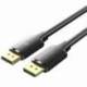 CABLE DISPLAYPORT 1.2 4K VENTION HAKBL/ DISPLAYPORT MACHO - DISPLAYPORT MACHO/ 10M/ NEGRO