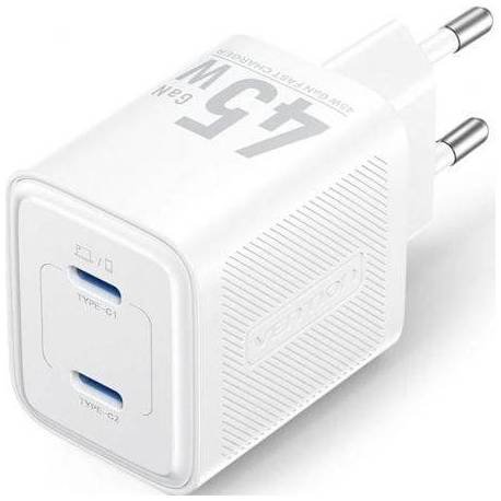 CARGADOR DE PARED GAN VENTION FEFW0-EU/ 2XUSB TIPO-C/ 45W