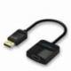 CONVERSOR VENTION HBGBB/ DISPLAYPORT MACHO - HDMI HEMBRA/ 15CM/ NEGRO